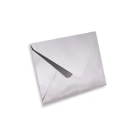 3.23 x 4.45 " Silver Wallet Mirror Finish Gummed 80lb Envelopes