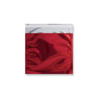 6.5 x 6.5 " Red Foil Bag Peel & Seal