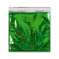 220mm X 220mm Green Holographic Foil Bag Peel & Seal