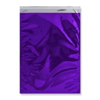 17.72 x 12.6 " Purple Foil Bags Peel & Seal