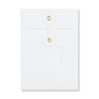 162x114 White Pocket String & Washer 180gsm  Envelopes