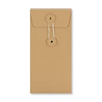 220x110x25 Manilla Pocket String & Washer Gusset 180gsm  Envelopes