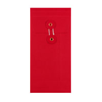 DL Red String & Washer Faltenwickel Umschläge 220x110x25mm
