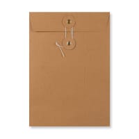 C5 Manilla String & Washer Full View Window Envelopes 229x162mm