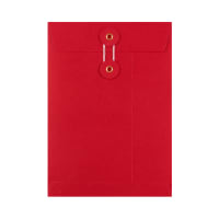 C5 Sobres Rojos de Cuerda y Arandela 229x162mm