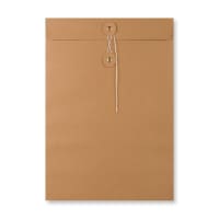 String & Washer 324x229 Manilla Envelopes 180gsm Full View Window