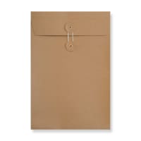 String & Washer 12.76 x 9.02 " Gusset Manilla Envelopes 154lb