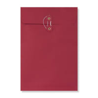 String & Washer 12.76 x 9.02 " Gusset Red Envelopes 108lb