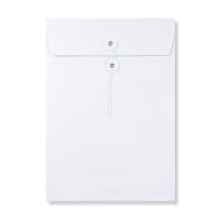 String & Washer 12.76 x 9.02 " Gusset White Envelopes 154lb