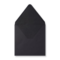 160x160 Black Black-lined Wallet Gummed 120gsm Envelopes