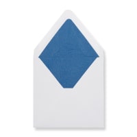 6.3 x 6.3 " White Blue-lined Wallet Gummed 80lb Envelopes