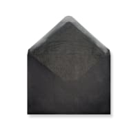 6.38 x 9.02 " Black Black-lined Wallet Gummed 80lb Envelopes