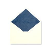 6.38 x 9.02 " Ivory Blue Tissue Lined Gummed Envelopes