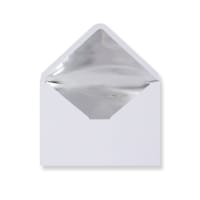 162x229 White Silver-lined Wallet Gummed 120gsm Envelopes