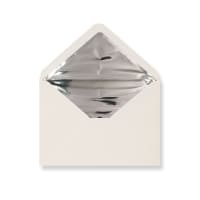 162x229 Ivory Silver Foil Lined Gummed Envelopes