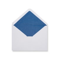 4.49 x 6.38 " White Blue-lined Wallet Gummed 80lb Envelopes