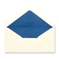 110x220 Ivory Blue Tissue Lined Gummed Envelopes