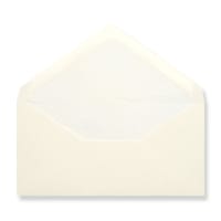 110x220 Ivory White Tissue Lined Gummed Envelopes