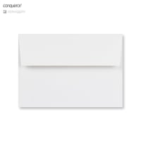 4.49 x 6.38 " Brilliant White Conqueror 4.49 x 6.38 " Laid Wallet Peel & Seal 80lb Envelopes