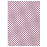 A4 DUSKY PINK BRILLIANCY CHECK GINGHAM CARD 300 GSM