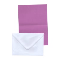 A6 LILAC CARD BLANKS & WHITE ENVELOPES (PACK OF 20)