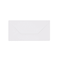 110x220mm DL WHITE WALLET V FLAP GUMMED PLAIN 130GSM