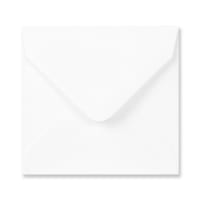 100x100mm WHITE SQUARE GUMMED V FLAP 120GSM