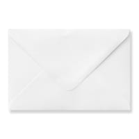 6.26 x 8.27 " White Wallet Gummed Plain 80lb Wove Envelopes