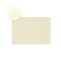 6.38 x 9.02 " Ivory Laid Peel And Seal Envelopes 80lb