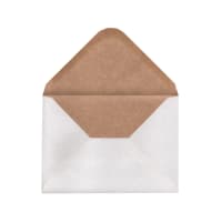 4.49 x 6.38 " Duolope White & Light Fleck 74lb Envelopes