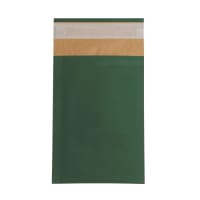 6.5 x 3.94 " Dark Green Kraft Combelope light padded mailers Peel & Seal