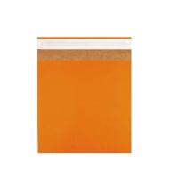 7.09 x 6.5 " Orange Kraft Combelope light padded mailers Peel & Seal