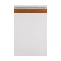 13.39 x 9.45 " White Kraft Combelope light padded mailers Peel & Seal