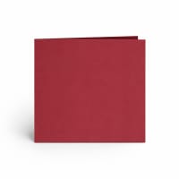 150mm Square Dark Red Single Folded Cardstock 300gsm