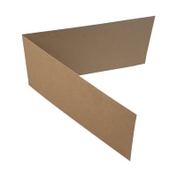 NATURAL KRAFT SINGLE FOLD CARD BLANKS - Creased to 100 x 210 mm (DL)