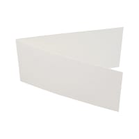 DL Blanc Lin Fin Pli Simple Carte Blanche 300 g/m² (Paysage)