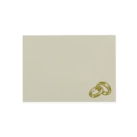 C6 Ivory Laid Printed Gold Rings Envelopes