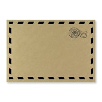 C5 Printed North Pole Kraft Envelopes