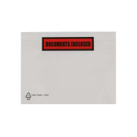 4.49 x 6.38 " Paper Documents Enclosed Printed Envelopes