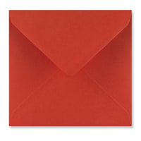Poppy Red 125mm Square Envelopes 100gsm