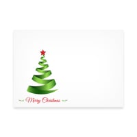 152x216mm White Wallet Printed Ribbon Tree Gummed V Flap120gsm Non-opaque Envelopes