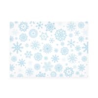 162x229mm C5 White Wallet Printed Snowflakes Gummed V Flap120gsm Non-opaque Envelopes