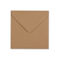 Recycled Fleck Kraft 100mm Square Envelopes