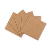 Recycled Fleck Kraft 121mm Square Envelopes 115gsm