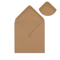 Recycled Fleck Kraft 121mm Square Envelopes 115gsm