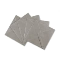 100x100mm METALLIC SILVER SQUARE GUMMED PLAIN 100GSM WOVE