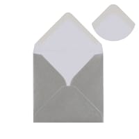 100x100mm METALLIC SILVER SQUARE GUMMED PLAIN 100GSM WOVE