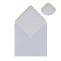 100X100mm SNOW WHITE PEARLESCENT SQUARE GUMMED PLAIN 90GSM WOVE