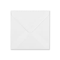 3.94 x 3.94 " Recycled White Square Gummed Plain 68lb Wove Envelopes