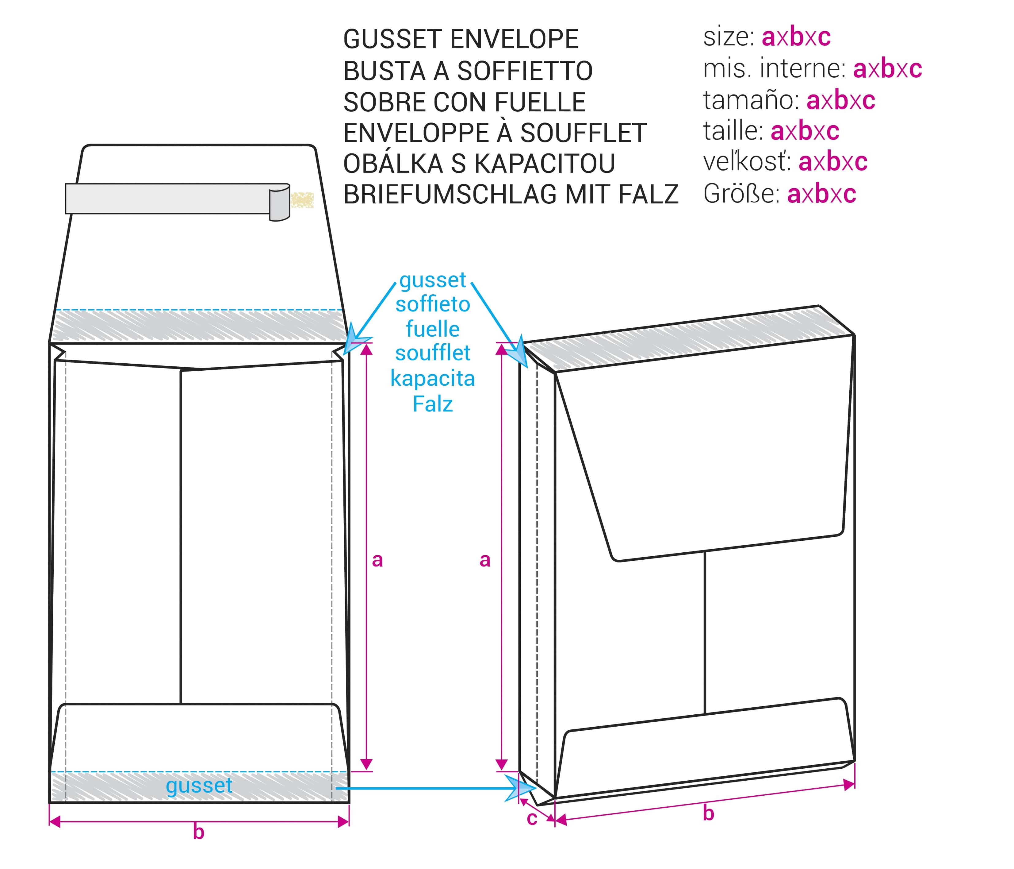 406x305x51mm White Tyvek Gusset Envelopes